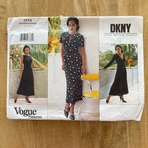 Vogue American Designer DKNY V1773 Sewing Pattern Sz 8-12 cut